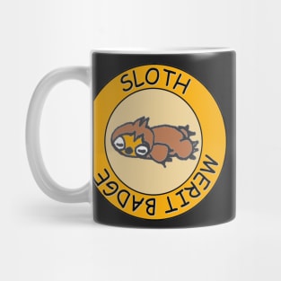 Sloth Merit Badge Mug